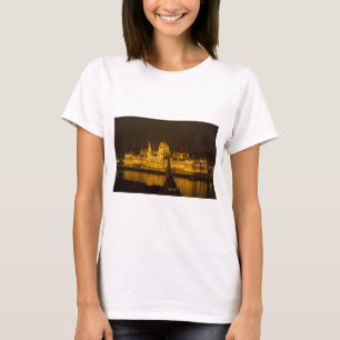 Hongaars parlement Boedapest 's nachts T-shirt