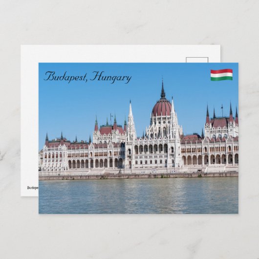 Hongaars parlementsgebouw in Boedapest Briefkaart (Voorkant / Achterkant)