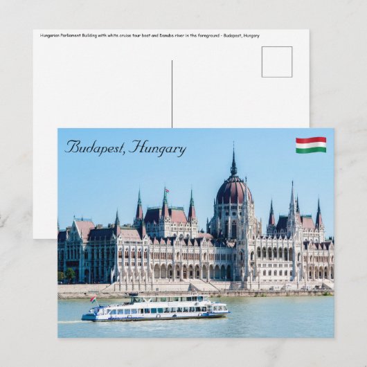 Hongaars Parlementsgebouw in Boedapest Briefkaart (Voorkant / Achterkant)