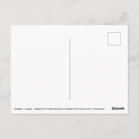 Hongaars parlementsgebouw in Boedapest Briefkaart (Achterkant)