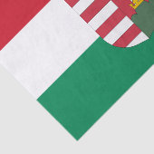 Hongaars tissuepapier, Hongaarse vlag tissuepapier (Detail)