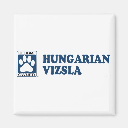 Hongaars Vizsla Blue Magneet (Voorkant)