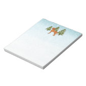 Hongaars Vizsla Dog In Sneeuwrijk Winterbos Schatt Notitieblok (Linkerzijde)