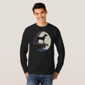 Hongaars Vizsla Dog Retro T-shirt (Voorkant volledig)