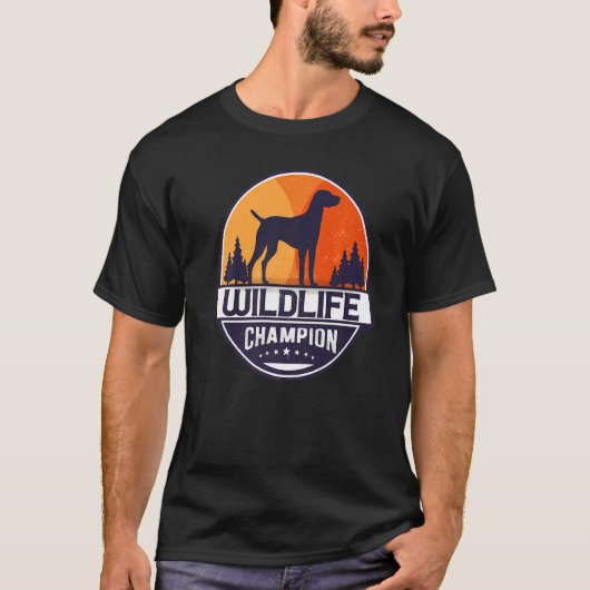 Hongaars Vizsla Dog Retro T-shirt (Voorkant)