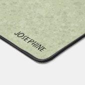 Hongaars Vizsla Pointer Hondenhoofd met naam Groen Bureaumat (Hoek)