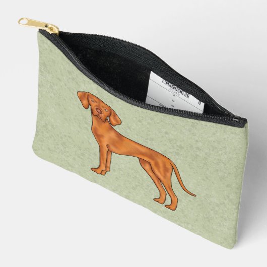 Hongaars Vizsla Schattige Cartoon Pointer Dog Gree Etui (Open)