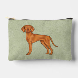 Hongaars Vizsla Schattige Cartoon Pointer Dog Gree Etui
