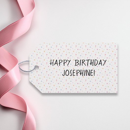 Hongaars Vizsla Schattige hondenpastel Happy Birth Cadeaulabel