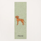 Hongaars Vizsla Schattige Pointer Dog met Naam Gro Yogamat (Voorkant)