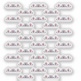 Hongaars Volk Bloempatroon Sticker