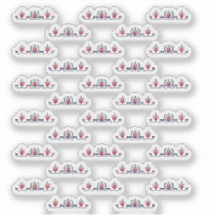 Hongaars Volk Bloempatroon Sticker