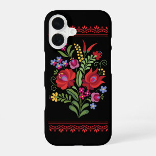 Hongaars Volkskundig Ontwerp Rode Pepers iPhone 16 Hoesje