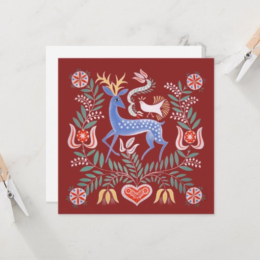 Hongaars Volkskunsten Plein Kaart (Voorkant / Achterkant in situ)