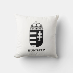 Hongaars Wapen Huidige Monochrome Kunst Kussen