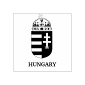 Hongaars Wapen Huidige Monochrome Kunst Rubberstempel (Afrduk)