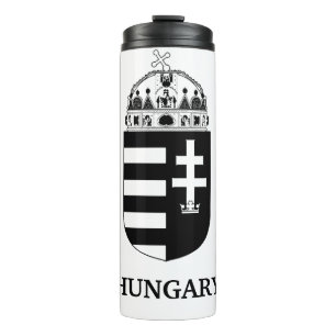 Hongaars Wapen Huidige monochrome kunst Thermosbeker