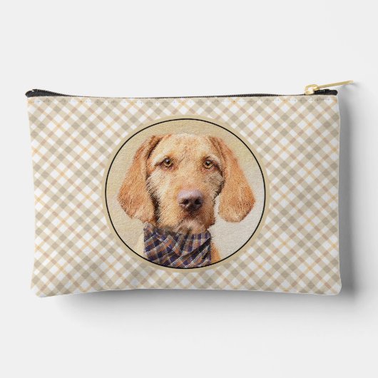 Hongaars Wirehaired Vizsla Schilderen Schattigee D Etui (Achterkant)