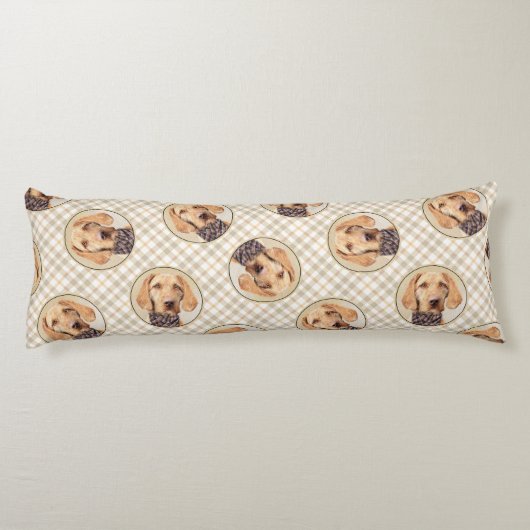 Hongaars Wirehaired Vizsla Schilderen Schattigee D Lichaamskussen (Achterkant)