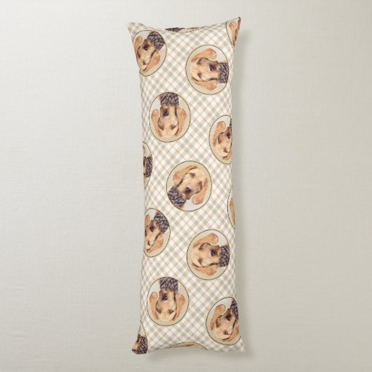 Hongaars Wirehaired Vizsla Schilderen Schattigee D Lichaamskussen (Achterkant (Verticaal))