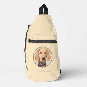 Hongaars Wirehaired Vizsla Schilderen Schattigee D Sling Bag