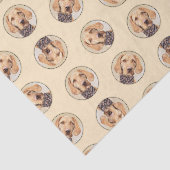 Hongaars Wirehaired Vizsla Schilderen Schattigee D Tissuepapier (Detail)