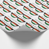 Hongaarse aangepaste tekst- en kleurcadeauomloop i cadeaupapier (Hoek)