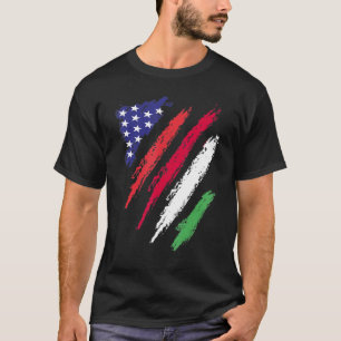 Hongaarse Amerikaanse Vlag USA Patriot Erfgoed M T-shirt