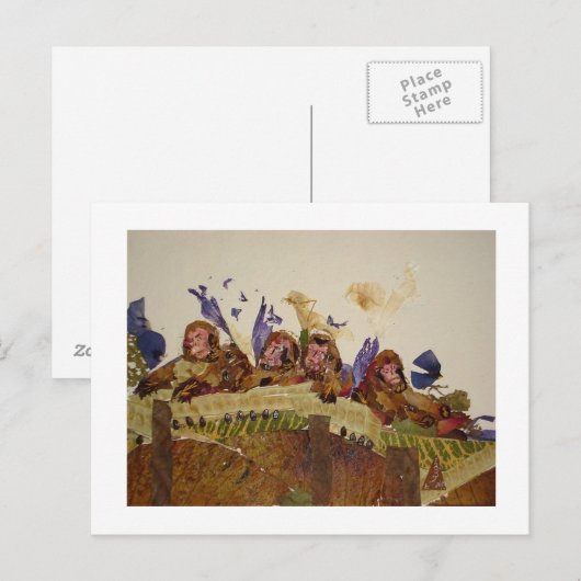 Hongaarse apen op Attisch Briefkaart (Voorkant / Achterkant)