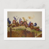 Hongaarse apen op Attisch Briefkaart (Voorkant)