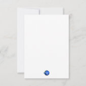 Hongaarse Baby Bedankkaart (Achterkant)