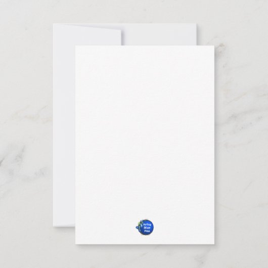 Hongaarse Baby Bedankkaart (Achterkant)