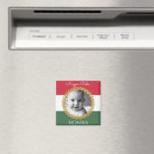 Hongaarse Baby met foto & naam Magneet (Insitu (Vaatwasser))