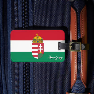 Hongaarse Bagagelabels, patriottische Hongaarse vl Bagagelabel