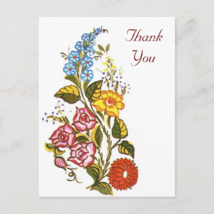 Hongaarse bloem briefkaart