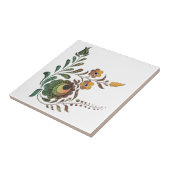 Hongaarse Bloem Decoratie Tegeltje (Zijkant)