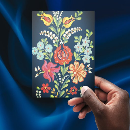 Hongaarse bloemen briefkaart