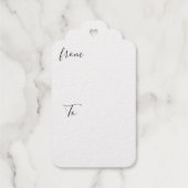 Hongaarse bloemen - goud cadeaulabels (Achterkant)