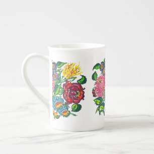 Hongaarse bloemen in landelijke stijl porselein kop