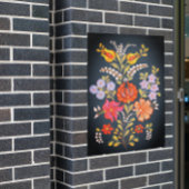 Hongaarse bloemen in levendige kleuren, poster