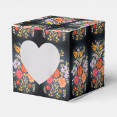 Hongaarse bloemen -levendige kleuren bedankdoosjes (Voorkant Zijde)
