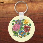 hongaarse bloemen sleutelhanger (Voorkant)