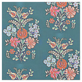 Hongaarse bloemen stof (Close Up)