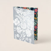 Hongaarse bloemen - zilver folie kaarten (Voorkant)