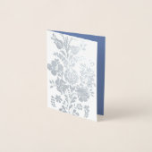 Hongaarse bloemen — zilver folie kaarten (Voorkant)