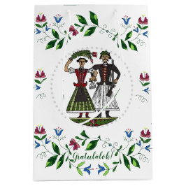 Hongaarse bruiloft paar gefeliciteerd! medium cadeauzakje