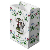 Hongaarse bruiloft paar gefeliciteerd! medium cadeauzakje (Voorkant Gekanteld)