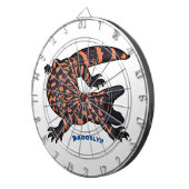 Hongaarse cartoon van een dwerg dartbord (Voorkant Rechts)