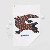 Hongaarse cartoon van een dwerg golfhanddoek (Insitu)