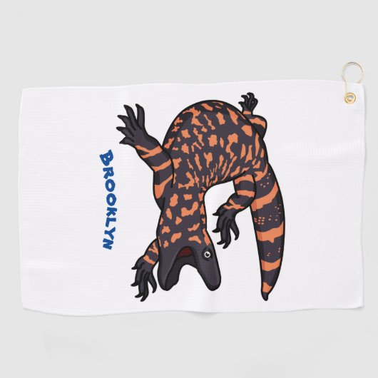 Hongaarse cartoon van een dwerg golfhanddoek (Horizontaal)